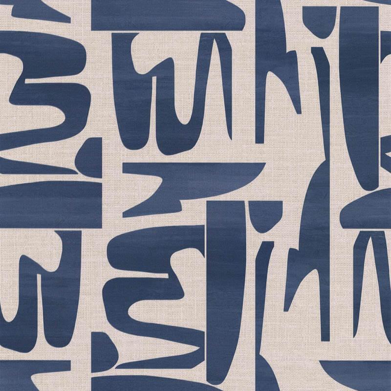 Peinture murale decorative contemporaine inspirée par l’élégance française